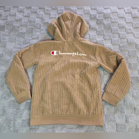 Champion Other - Champion Kids Corduroy High Pile Fleece Hoodie Size 10/12 Med